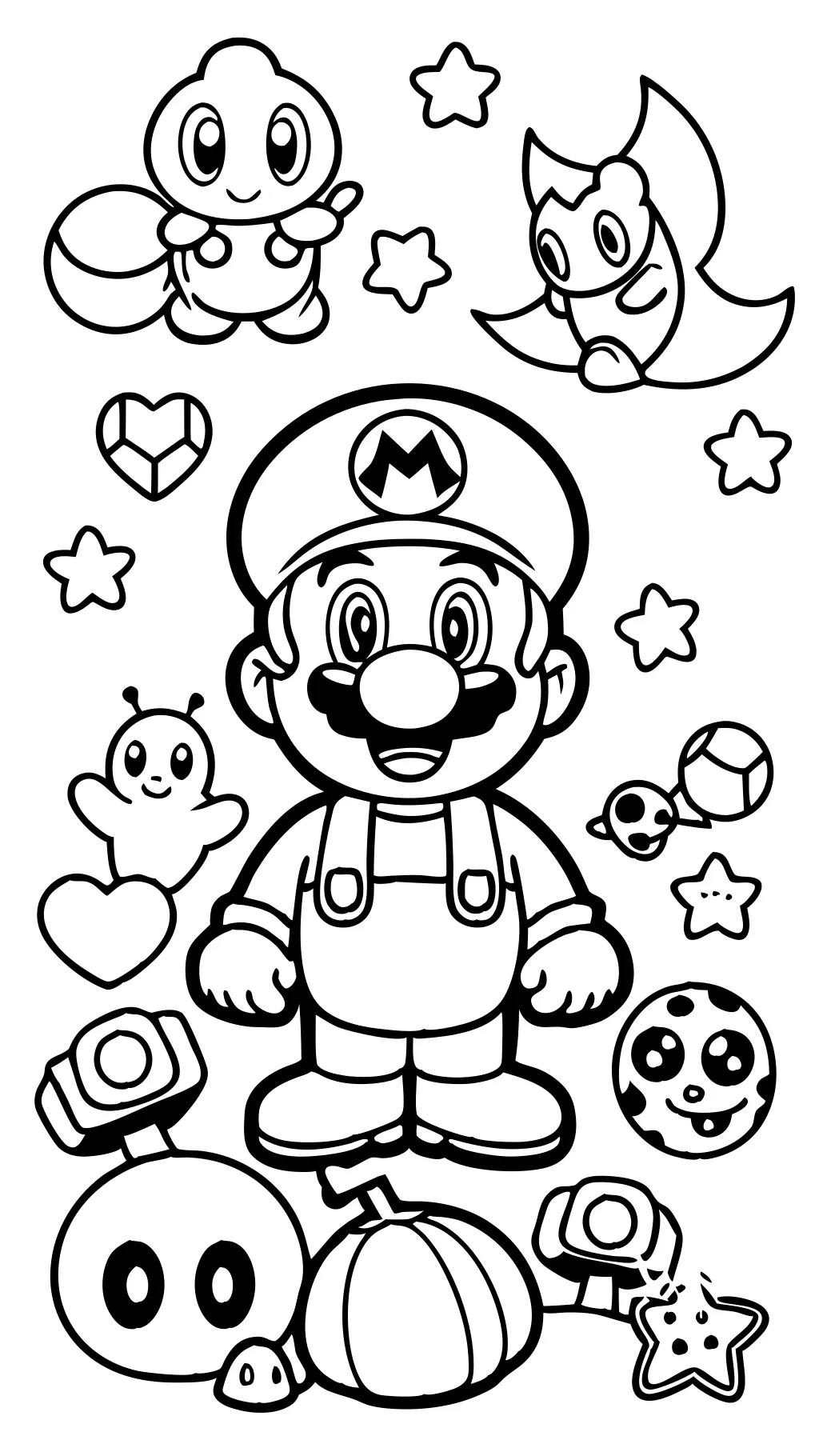 coloring pages for mario brothers